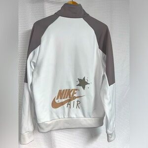 Nike Full Zip Jacket, Peace Love Basketball, Mens Medium, White Grey DZ3074-030